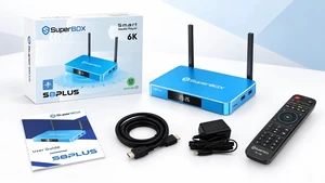 SuperBox S8 Plus Android 12 TV Box, 4GB RAM, 64GB Storage, WiFi 6, Bluetooth 5.2, Voice Control Remote, 4K Playback, Gigabit Ethernet SuperBox S8 Plus Android 12 TV Box, 4GB RAM, 64GB Storage, WiFi 6, Bluetooth 5.2, Voice Control Remote, 4K Playback, Gigabit Ethernet