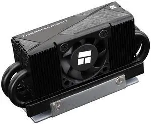 Thermalright HR10 2280 PRO Black SSD Cooler, Double Sided Heatsink, Carries 14.8W/m.k Silicone Pad, Includes 4 heatpipes, Reflow Process, 2280 SSD Heatsink Cooler for Desktop
