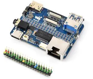 Nano Base Board for Raspberry Pi Compute Module 5 Lite/eMMC Series Board, Same Size as CM5, with CM5 Socket/40PIN GPIO Header/RJ45 Gigabit Eth/16PIN PCIe/HDMI/USB 3.2/Audio/MIPI Interface etc.
