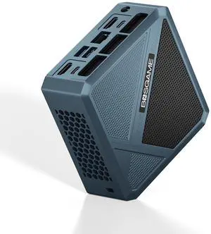 BOSGAME P5 Mini PC, AMD Ryzen 5 6600H Mini Computers, 24GB Dual Channel DDR5 512GB NVMe SSD, Quad Display Desktop PC, 2.5G LAN, Wi-Fi 6E, BT 5.2