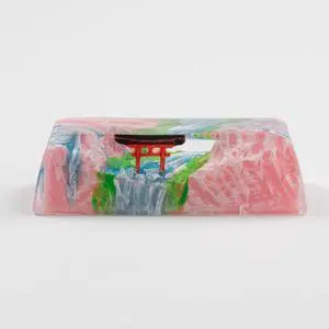 Cherry Torii Shine Through Artisan Keycaps - Resin 2.25U for Shift Enter Mechanical Keyboard