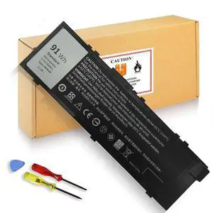 Wymisnit 91Wh MFKVP T05W1 Battery for Dell Precision 15 7510 7520 M7510 17 7710 7720 M7710 Series, TO5W1 0TWCPG 451-BBSF 451-BBSB TWCPG GR5D3 0FNY7 1G9VM M28DH, 72Wh T05W1 11.1V / 91Wh MFKVP 11.4V