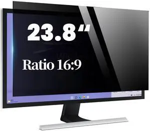 Twugs Computer Privacy Screen, 23.8 Inch Privacy Screen for Monitor, Anti-Glare & Privacy Filters, Anti-Glare and Blocking UV Light Computer Filter