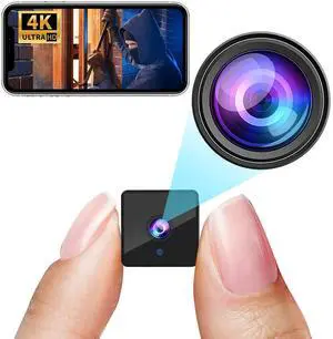 4KHD Wireless WiFi Camera,1800mAh Battery,Upgrade 4K Outdoor Wireless Baby Monitor Home Security Camera Tiny Office Secret Surveillance Cams with 100 Days Standby AI Human Detection Auto Night Vision