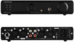 Topping A90 Discrete Fully Discrete Balanced Headphone Amplifier HiFi NFCA 4Pin XLR/4.4MM Balanced/6.35MM SE Out 9800mWx2 Desktop Headphone Amp Preamp with Remote Control (Black)