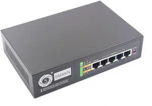 SMAKN® 65W AC 100V-240V 4-Port 10/100Mbps PoE Extender