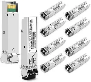 OPSTRAN 1000BASE-SX SFP Optical Transceiver Module Compatible with Cisco GLC-SX-MMD GLC-SX-MM SFP-GE-S GLC-SX-MM-RGD 850nm 550m DDM Duplex LC MMF 10pcs/Pack