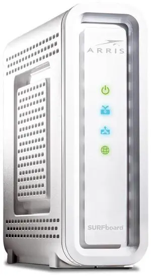 ARRIS (SB6190) - Cable Modem - Fast DOCSIS 3.0 32x8 Gigabit Cable Modem, For Comcast Xfinity, Cox, Spectrum and more, 1 Gbps Port, 800 Mbps Max Internet Speed, 2 Year Warranty - (No Built-in Wifi)