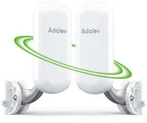 Adalov CPE467 5.8GHz WiFi Bridge - 1.5KM Long Range Outdoor Point-to-Point Wireless Bridge, Plug & Play, IP65 Weatherproof, Ideal for Surveillance Cameras, Barn, Shop, Warehouse, and Starlink