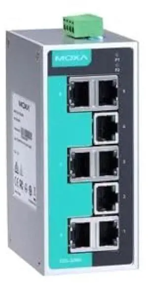 MOXA EDS-208A-T - 8 Ports Unmanaged Ethernet Switch, -40 to 75°C