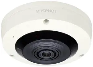 Hanwha Techwin XNF-8010R X-Series 6MP sensor 360° Indoor Fisheye Camera, 1/1.8" CMOS, 2048x2048 Resolution, 1.6mm (192°x192°) Lens w/Simple Focus, WDR 120dB @30fps, PoE or 12VDC