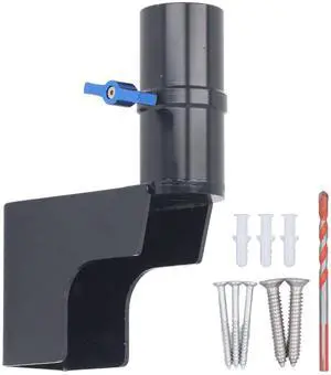 Adjustable Mounting Kit - Heavy-Duty Aluminum Wall/Roof/Pole Mount, Weatherproof Design & Easy Installation, Compatible with Various Signal Towers (Black)