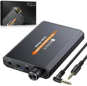 Neoteck Portable 3.5mm Headphone Amplifier Two-Stage Gain Switch, 16-150 Ohm, Aluminum Matte Surface