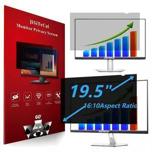 19.5" Computer Privacy Screen Filter (16:10) - Premium Anti-Glare Computer Screen Cover - Anti Scratch - UV & Blue Light Screen Protector
