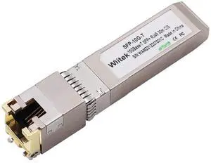 Wiitek 10Gb SFP+ to RJ45 Modules, 1.25G/2.5G/5G/10GBase-T Ethernet to SFP+ Transceiver Compatible for Cisco SFP-10G-T-X, Ubiquiti, Netgear AXM766, Mikrotik S+RJ10, Unifi (Cat 6a/7 or Better, 30-Meter)
