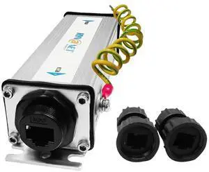 Gigabit Industrial Waterproof PoE+ Extender with 6kV Lightning Protection for Outdoor Use