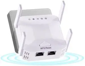WiFi Repeater Extender Signal Booster for Home, WiFi Amplifier, WiFi Range Extender, Internet Booster with Ethernet Port (1200Mbps)