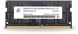 Adamanta 16GB (1x16GB) DDR4 2666MHz (or 2133MHz or 2400MHz) PC4-21300 SODIMM 2Rx8 CL19 1.2v Non-ECC Unbuffered Notebook Laptop RAM Memory Upgrade