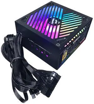 Apevia ATX-PM1000W Premier 1000W (No PCIe 5.0 & No Gen 5 12VHPWR Cable) 80+ Gold Active PFC ATX Semi-Modular Gaming Power Supply with 366 RGB Modes