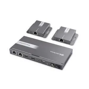 Cable Matters 4K 1x2 HDMI Extender Splitter (4K HDMI Over Ethernet Extender Kit) for 1-to-2 Setups - Supports 4K up to 131 Feet / 1080p up to 230 Feet