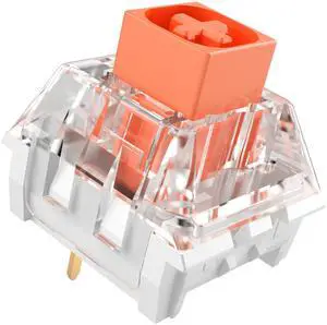 Kailh Box Heavy Orange Switches for DIY Mechanical Keyboard,3-pin/60gf Tactile/RGB/LED/IP56 Water&Dustproof/Long Life switches(Orange,72pcs)