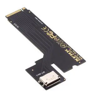 CY Card PCI-E 4.0 M.2 M-Key to Oculink SFF-8612 SFF-8611 Host Adapter for 2022-2023 ThinkBook 14+ External Graphics Card & SSD