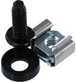 NavePoint M5 Cage Nuts and Screws for Server Shelves Cabinets - 50 Pk Rack Mount