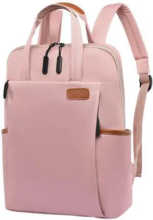 Wiwsi Travel Backpack for Women Laptop Backpack Large Capacity Resistant Casual Daypack for Work Business Weekender Hiking (Pink)