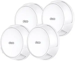 XLTTYWL Deco WiFi 7 Wall Mount Kit, Deco BE23/BE25/BE3600/BE5000 Router Mount Bracket Optimize Space&Cable Management for TP Decos 7 Dual-Band WiFi 7 Mesh Wi-Fi System (White, 4 Pack)