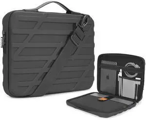 NIDOO 14 inch Laptop Sleeve Carrying Case Computer Bag for 14" MacBook Pro M4 /13" 13.6" MacBook Air M4 M3/ 13.5" Surface Laptop 6 5/ Asus ZenBook 14/Lenovo ThinkPad Shockproof Hardshell Handle