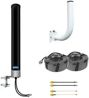 5G 4G LTE MIMO External Antenna Kit for T-Mobile Verizon AT&T 2x2 Gateway Home Internet Cellular Modem Router Mobile WiFi Hotspot MiFi Device with 32ft SMA Cable TS9 IPEX Adaptor