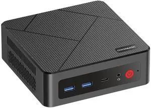 origimagic C4 Mini PC Ryzen 5 3550H(Upgraded N150), 8GB RAM 256GB NVMe SSD Mini Computer Triple Display, Dual LAN, USB 3.2, Home/Office/Business
