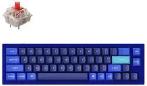 Keychron Q9 Wired Ultra-Mini 40% Mechanical Keyboard  QMK/VIA, Hot-Swappable Gateron G Pro Brown Switches, RGB Backlight, Double-Gasket Design, CNC Aluminum Body, Compatible with Mac/Windows, Blue