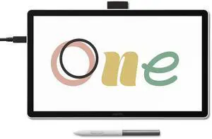 Wacom One 14 Drawing Tablet with Screen, 14 HD Full-Laminated Digital Art Tablet with Creative Software and Training, Graphics Drawing Pad for Mac and Windows