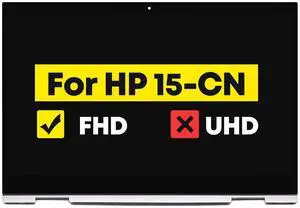 15.6" Assembly for HP Envy x360 15-CN 15M-CN 15T-CN100 15T-CN000 15-CN1010NR 15M-CN0011DX 15M-CN0012DX L10210-111 L20117-001 L10210-110 L20114-001 NV156FHM-N35 LCD Touch Screen Replacement 1080P