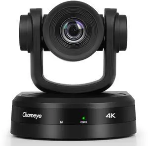 Chameye 4K PTZ Camera with AI Auto-Tracking, 10X Optical Zoom, 4K Conference Camera with HDMI, LAN (PoE), USB 3.0 Plug and Play, for Video Vonferencing, Zoom Teams OBS vMix LiveStream, C410