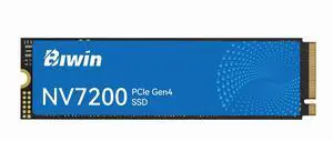 BIWIN NV7200 4TB SSD, M.2 2280 PCIe Gen 4x4 NVMe 2.0 Internal SSD, Read Speed Up to 7200 MB/s, Internal PC Solid State Drive for Laptop & Desktop & PS5