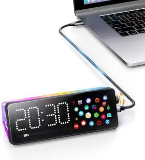 USB-C Docking Station with Screen, Multiple Built-in Apps, Laptop Docking Station with HDMI 4K@60Hz, 1Gbps Ethernet, 90W Max Power Delivery, 5Gbps USB-A/C Ports, USBC Dock Compatible with Windows/Mac