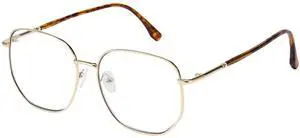 Cyxus Photochromic Blue Light Glasses for Men Women Computer Glasses UV Protection Glasses 8261 (Bright Gold Frame White Lens)