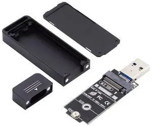 cablecc USB 3.0 to 2230 2242 M.2 NVME M-Key NGFF SATA SSD External PCBA Case Adapter RTL9210B Chipset