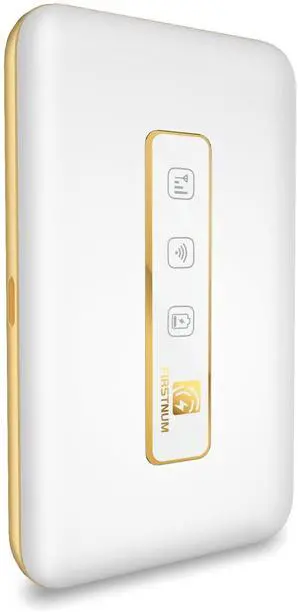 FIRSTNUM M5 Mobile Hotspot, Portable WiFi Hotspot for Travel in 160+ Countries, Connect Up to10 Devices, No SIM Card Required and No Contract eSIM Hotspot, Portable Hotspot with 1GB Free Data Monthly