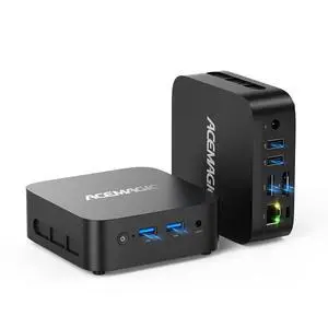 ACEMAGICIAN Vista Mini V1 Mini PC,16GB DDR4 RAM 512GB SSD Mini Computers, Twin Lake N150(Beat N100/N95) Small Desktop PC, 4K Dual Display/HDMI/WiFi/BT/LAN for Home/Office