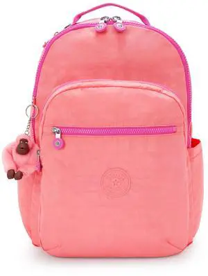 Kipling Women's Seoul 15" Laptop Backpack, Durable, Roomy with Padded Shoulder Straps, Built-In Protective Sleeve