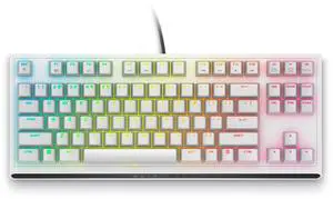 Alienware Tenkeyless Gaming Keyboard - AW420K - Lunar Light - Wired, Programmable, Cherry MX Red, USB, AlienFX RGB / 16.8 Million Colours