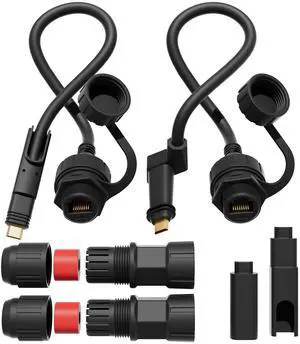 for Starlink Ethernet Adapter Gen 2, SPX to RJ45 Female Connector Compatible with Starlink Gen 2 Actuated Dish and Router for Extension and Replacement of Starlink V2 Cable, 2 Packs