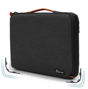 Laptop Sleeve Cover 13 Inch for Notebook Compatible with MacBook Pro/Air, Water-Resistant Case with YKK Zipper, Polyester