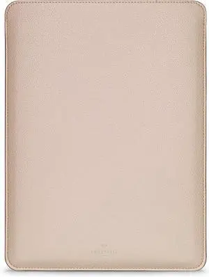 Comfyable Laptop Sleeve 14 Inch Precisely Compatible with MacBook Pro M4 M3 M2 M1 Pro/Max 2024, Faux Leather Cover Case 14 in, Sand