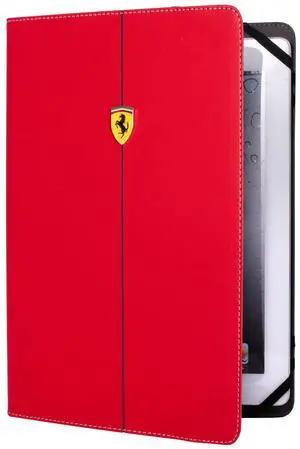 FERRARI Universal Formula 1 Smooth 9"-10" Folio Tablets Case - Red