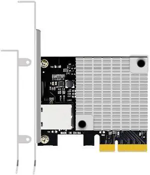 GLOTRENDS ST7357 10Gb RJ45 Ethernet Network Card with Marvell AQtion AQC107 Controller, PCIE 3.0 X4 Interface, Compatible with MAC OS/Windows/Linux/ESX