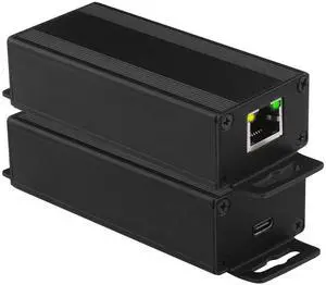 Gigabit 90W PoE USB C Splitter, PoE to USB C Adapter Converter 1000Mbps for Smart Phone , POE to Type-C Power Output with Ethernet, Extend to 100m for IEEE 802.3af for IP Camera, Wireless APs